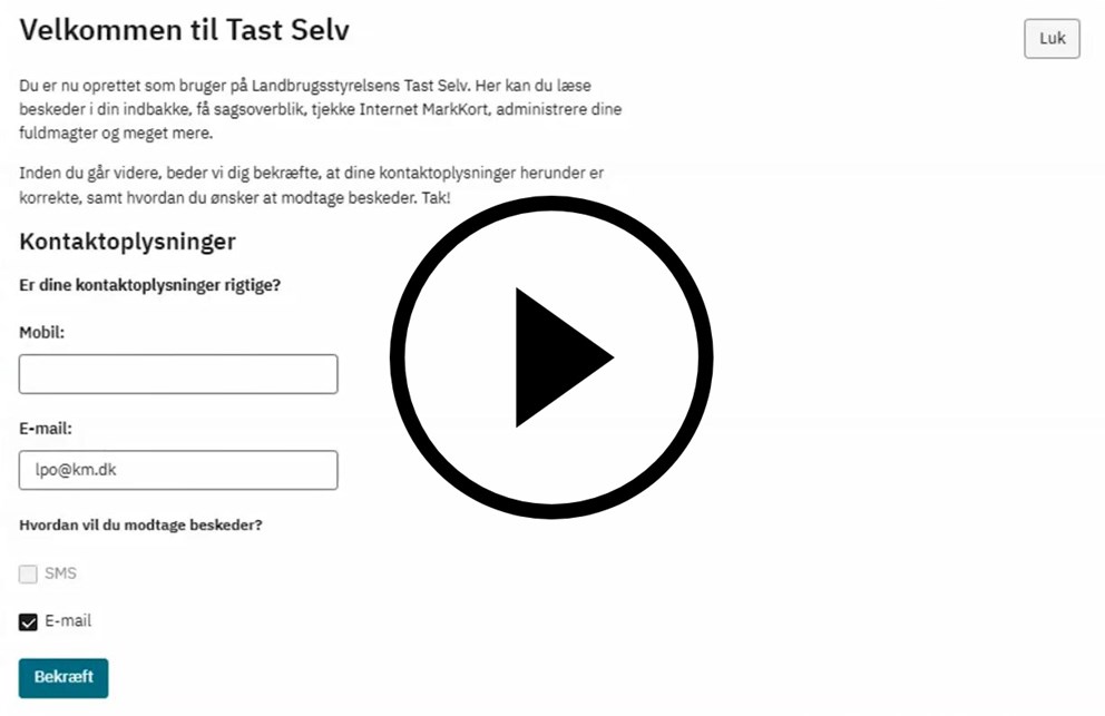 Overblik over Tast-selv